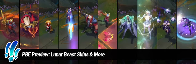  롤 신스킨 PBE 미리보기 : 새해 야수 수정 장미 시든 장미 시리즈
