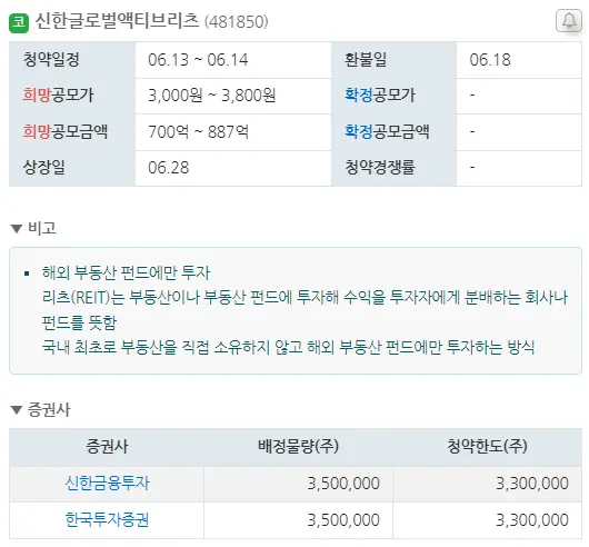 6월 공모주 청약 일정 총정리