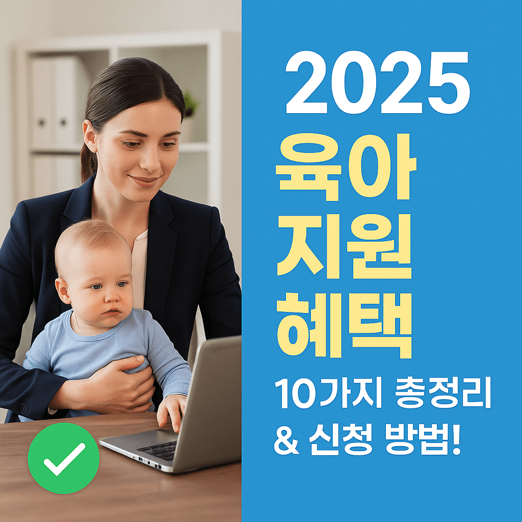 2025년 부모 지원제도 요약 &amp; 육아 부담 덜어주는 10가지 혜택!