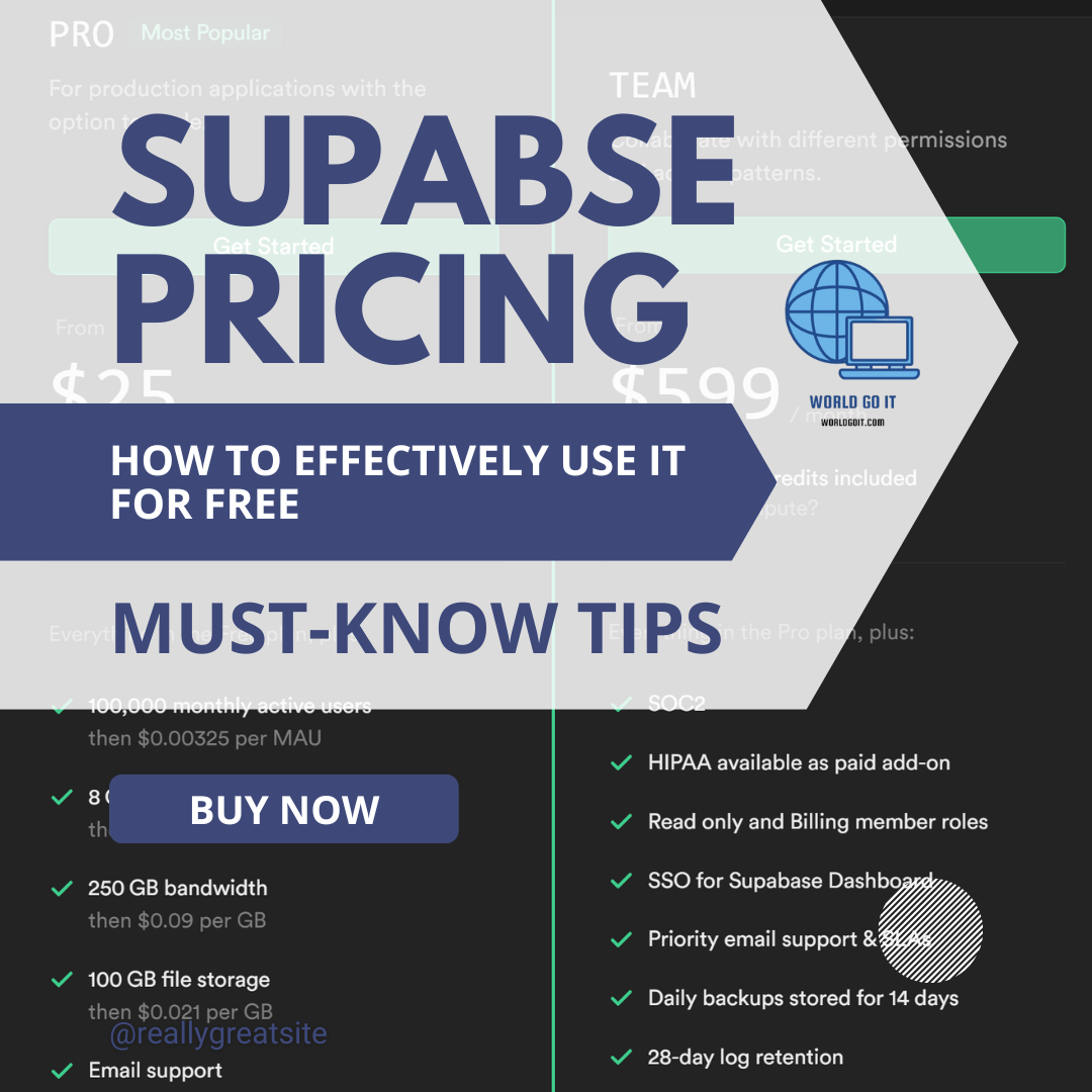 [Supabase] 가격 및 무료로 사용시 Tip