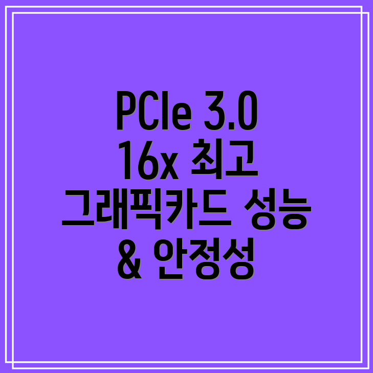 PCIe3016x300mm그래픽카드성능과안정성모두잡는최고의선택상세비교분석
