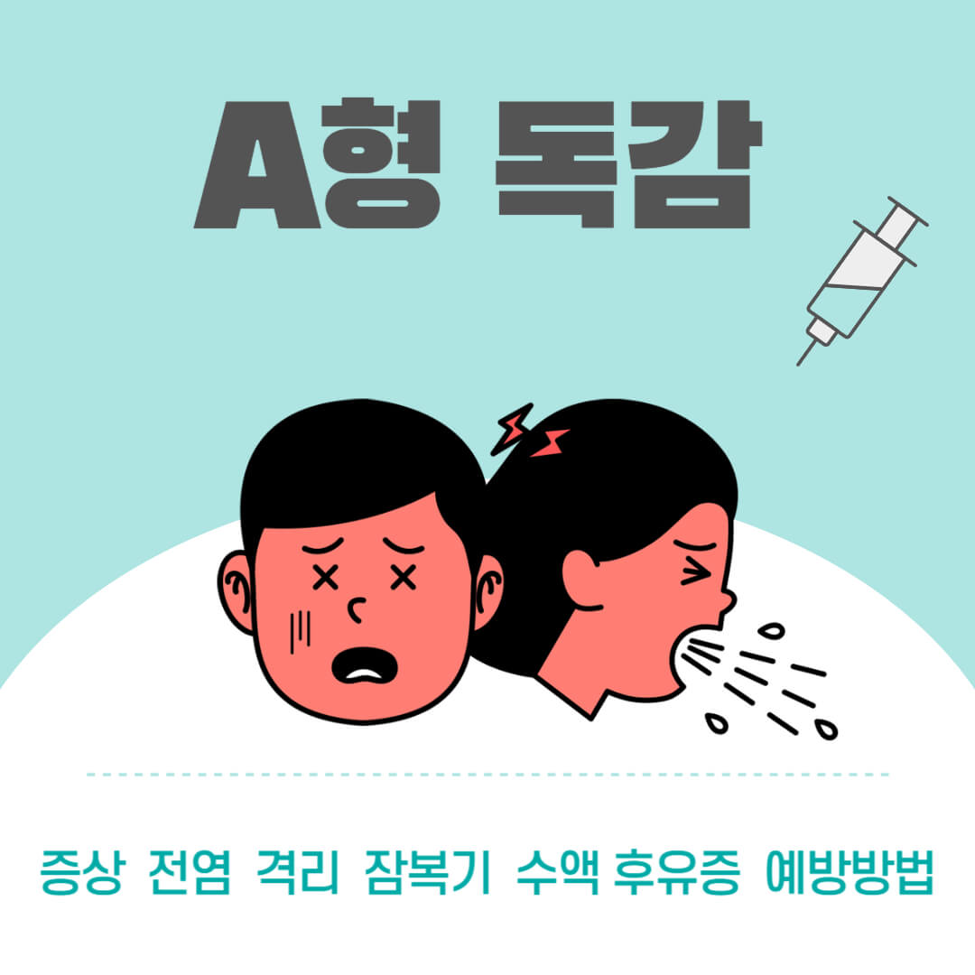 남녀-아이가-A형독감으로-괴로워하는-그림입니다.