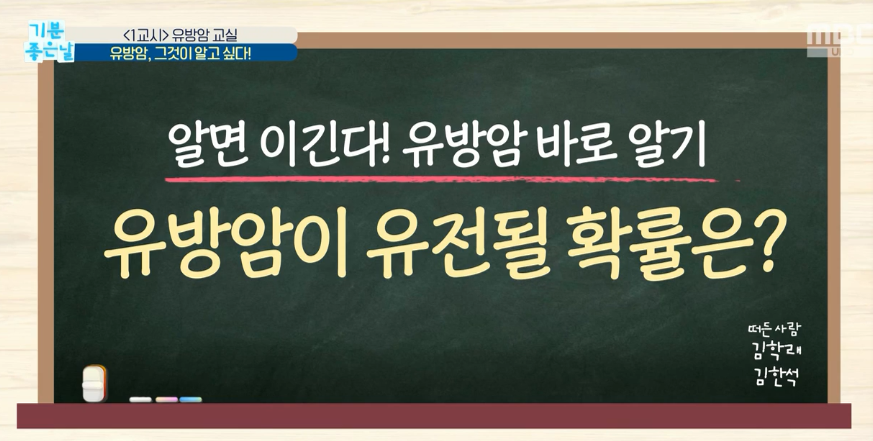  유방암자가진단법 & 유방암 그것이 알고싶다 유전될 확률은? 유방암 생존율 기분좋은날 홍여진토마토달걀볶음토마토꿀견과류 레시피