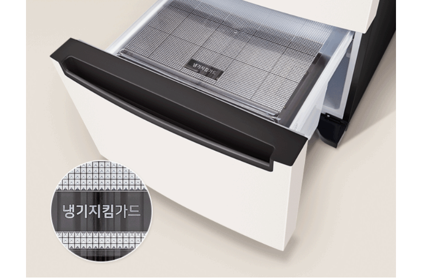 LG 김치냉장고 Z338MEEP31 하단 내부