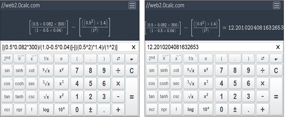 Web 2.0 scientific calculator 예시