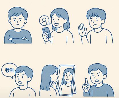 초등학교-사춘기-행동변화