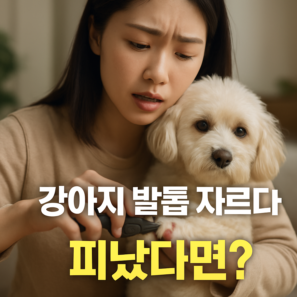 강아지 발톱 자르다 피났다면? 응급처치 방법과 밥풀 효과 진짜일까?
