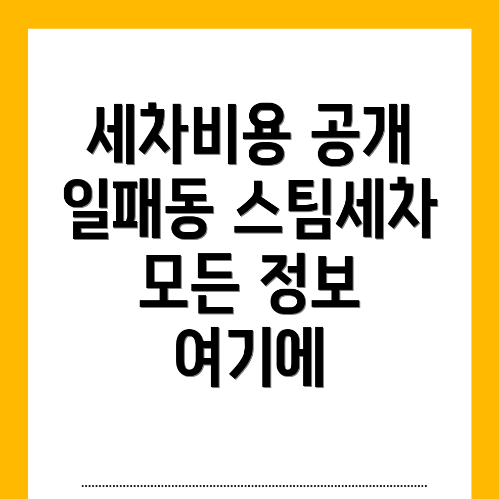 남양주시 일패동 스팀세차