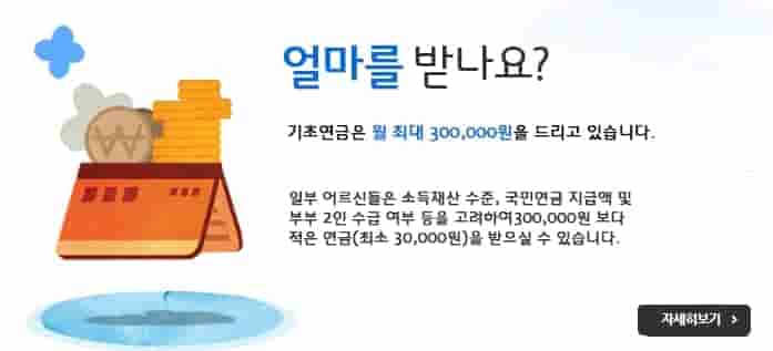 기초연금 수급자격 간단 조회