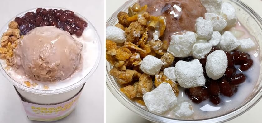 메가커피-팥빙수-팥빙젤라또파르페-칼로리&amp;#44;후기