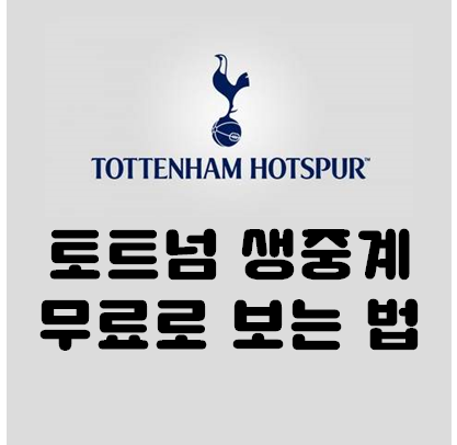  토트넘 무료중계 이걸로 한번에 해결