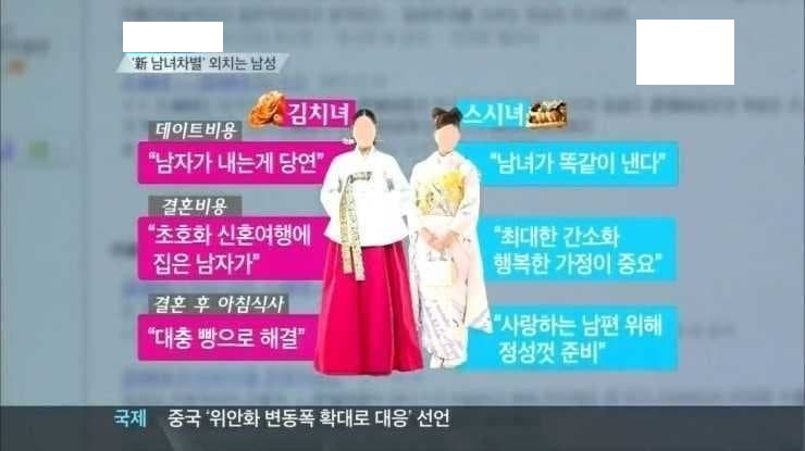  노처녀 페미 한녀들이 퍼뜨리는 한국여자 일본여자 똑같다는 양비론 팩트 진실을 알아보자