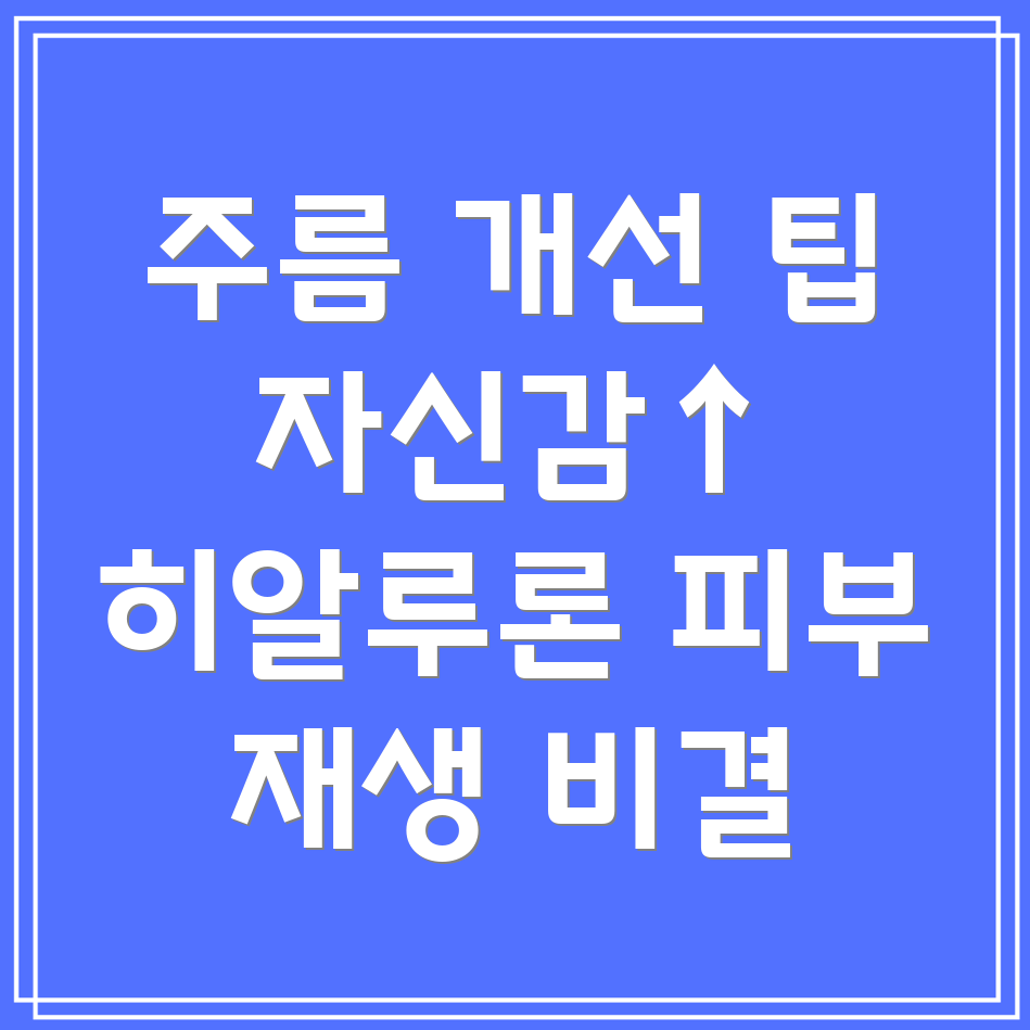 히알루론산 주사 시술