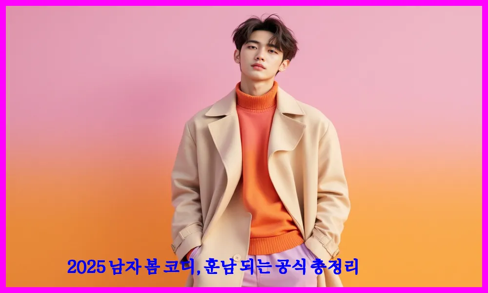 2025 남자 봄 코디, 훈남 되는 공식 총정리