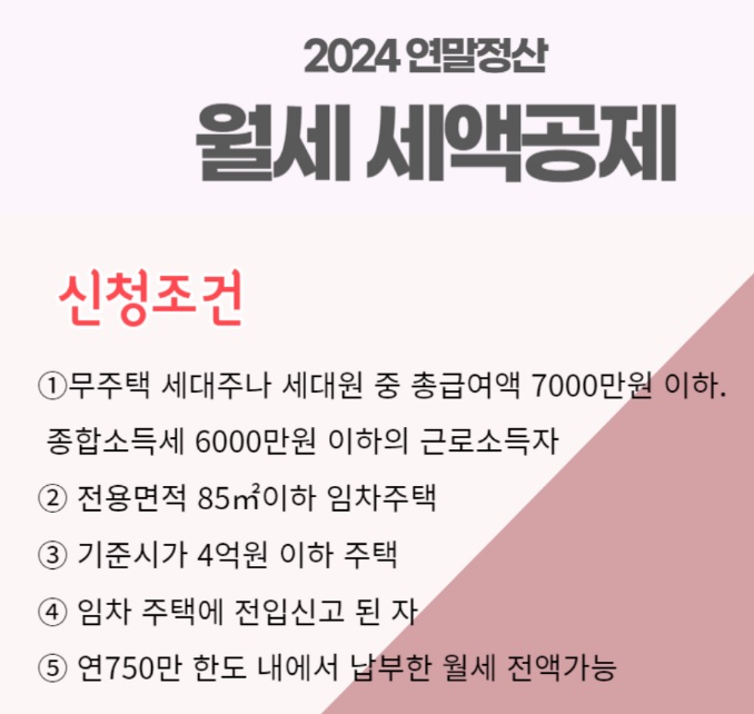 월세 세액 공제