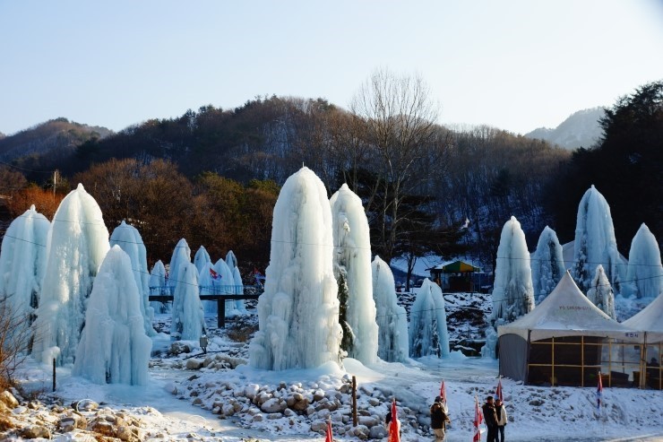 포천 백운산 계곡 동장군 축제