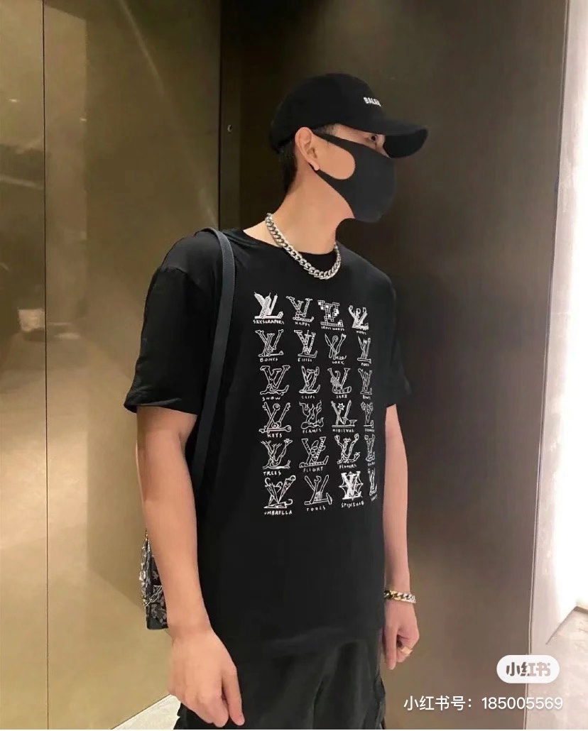  [LOUIS VUITTON] 루이비통 LV 카툰 자카드 반팔 티셔츠 1A8GV6