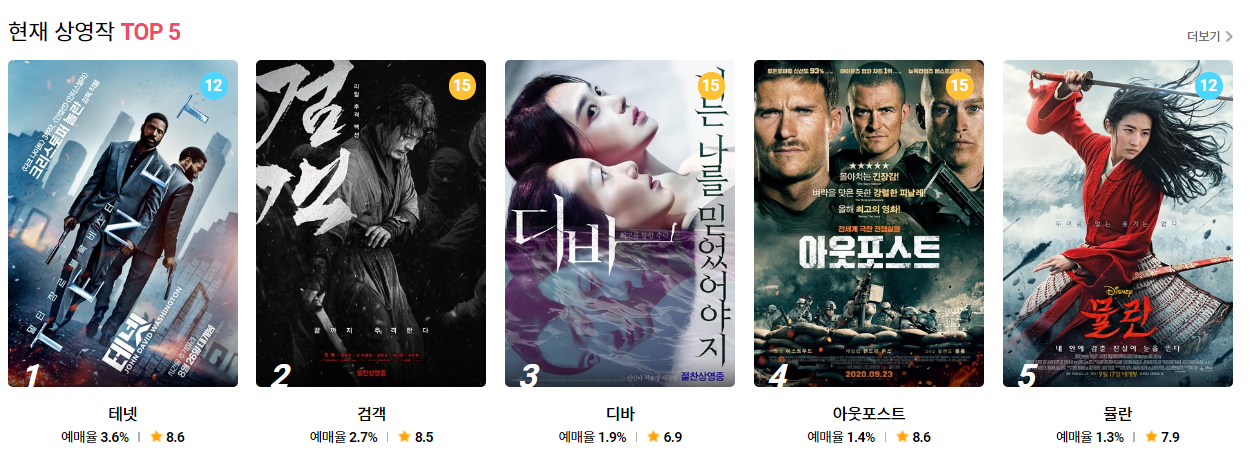  롯데시네마 상영시간표와 영화가격