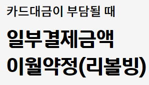  현대 카드 리볼빙 이용안내