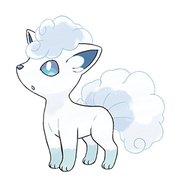  [포켓몬도감]  No. 037 식스테일 Vulpix #037 Alolan Form