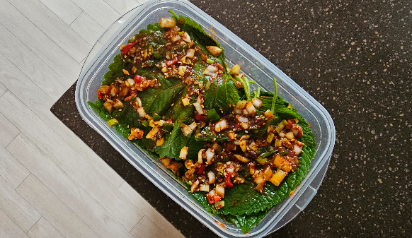 맛있는 밑반찬 양념깻잎