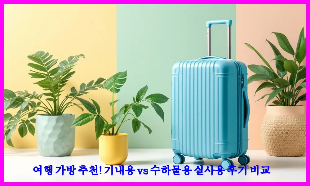 여행 가방 추천! 기내용 vs 수하물용 실사용 후기 비교