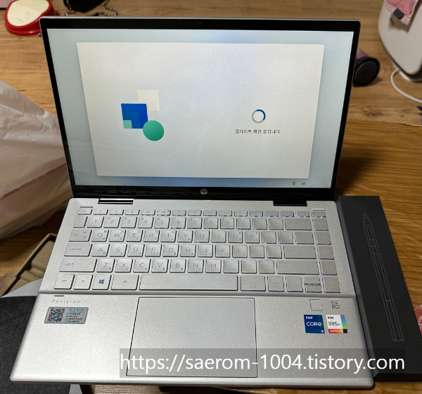 hp 파빌리온 360 열어본 사진