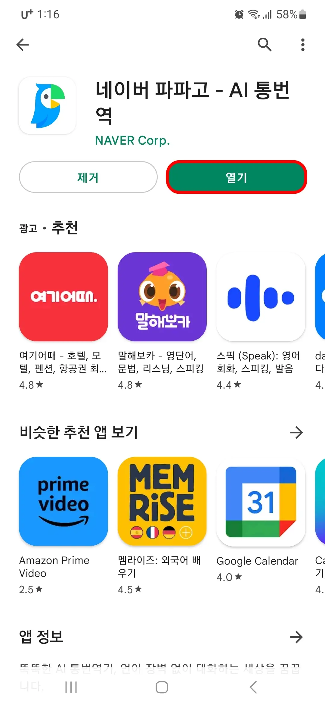 파파고 열기