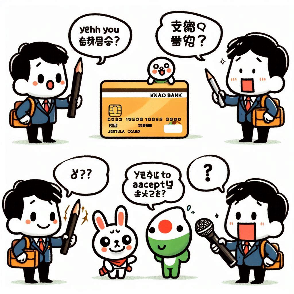 일본에서 카카오뱅크 체크카드 사용방법