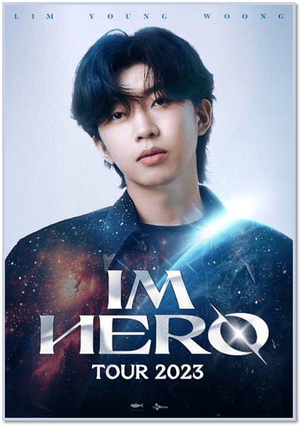 임영웅 콘서트 IM HERO TOUR 2023 포스터 사진