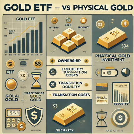 금 ETF vs 실물 금: 어떤 투자 방식이 나에게 유리할까?