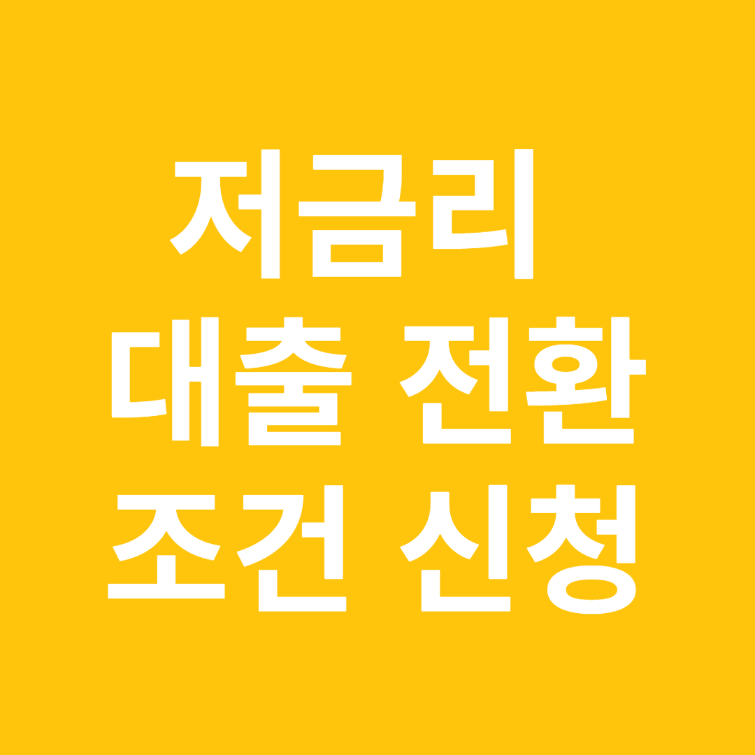 저금리 대출 코로나 19 피해 정부대출로 전환 대출