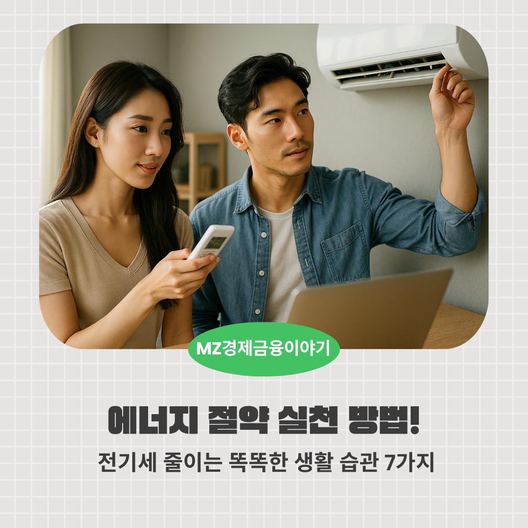 에너지 절약 실천 방법! 전기세 줄이는 똑똑한 생활 습관 7가지