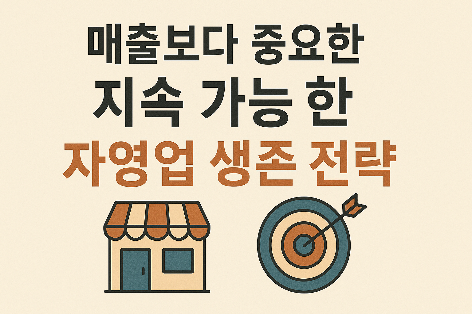 매출보다 중요한 지속 가능한 자영업 생존 전략