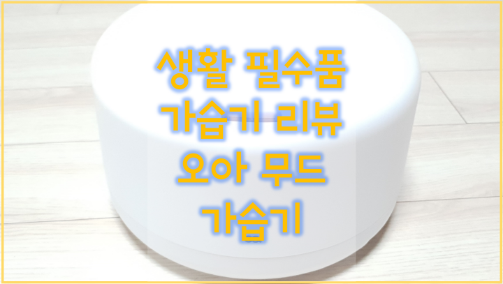  다가오는 환절기와 각종 바이러스 예방 필수템, 오아 무드 가습기 소개해요!