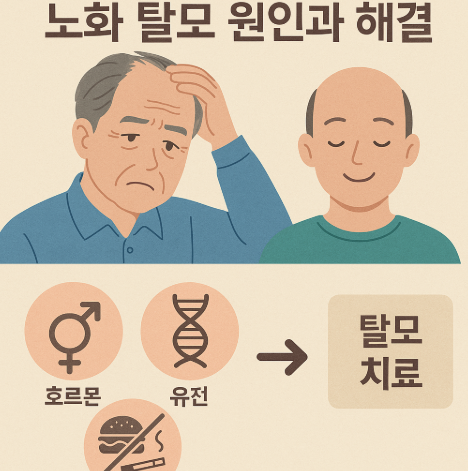 노화 탈모 원인과 해결