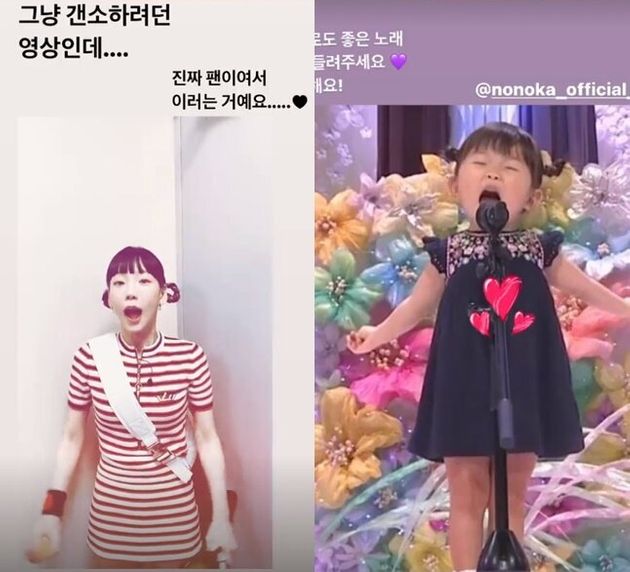  태연의 노노카 패러디, 괜찮다 vs 과하다 (+노노카 한국 계정 운영 중단)