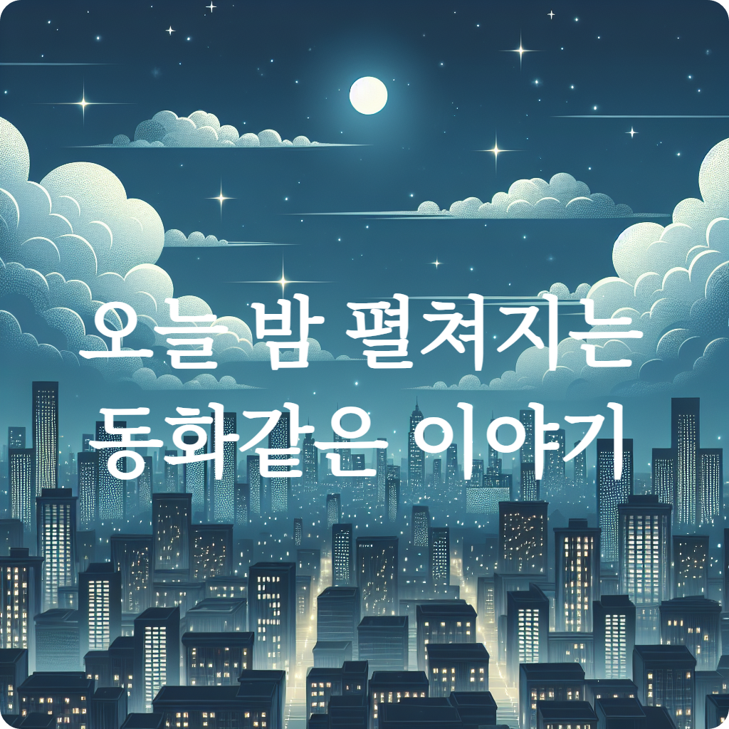 아름다운 도시의 밤 풍경 이미지 수정본