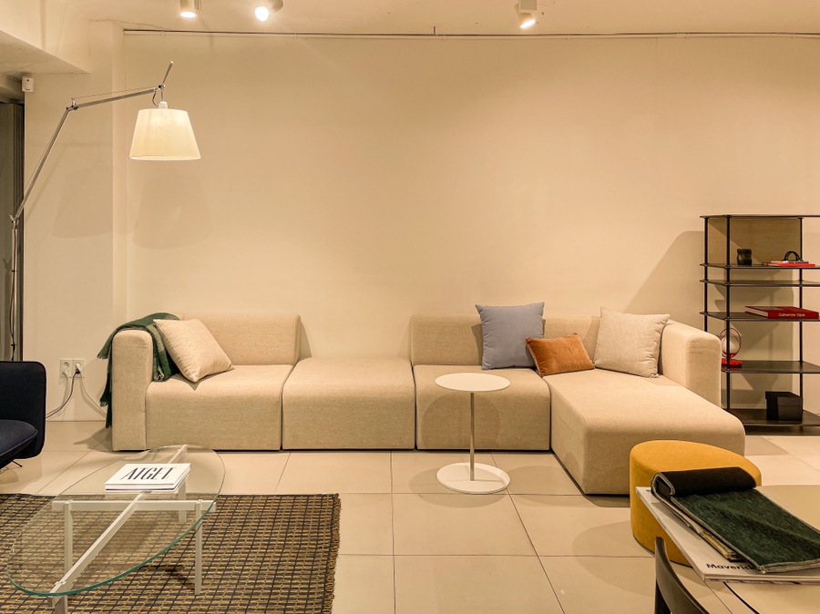 모듈소파 set3(딥그린색) 내돈내산 후기 [신혼집인테리어] 비아인키노 쇼룸방문/ 브레드 12