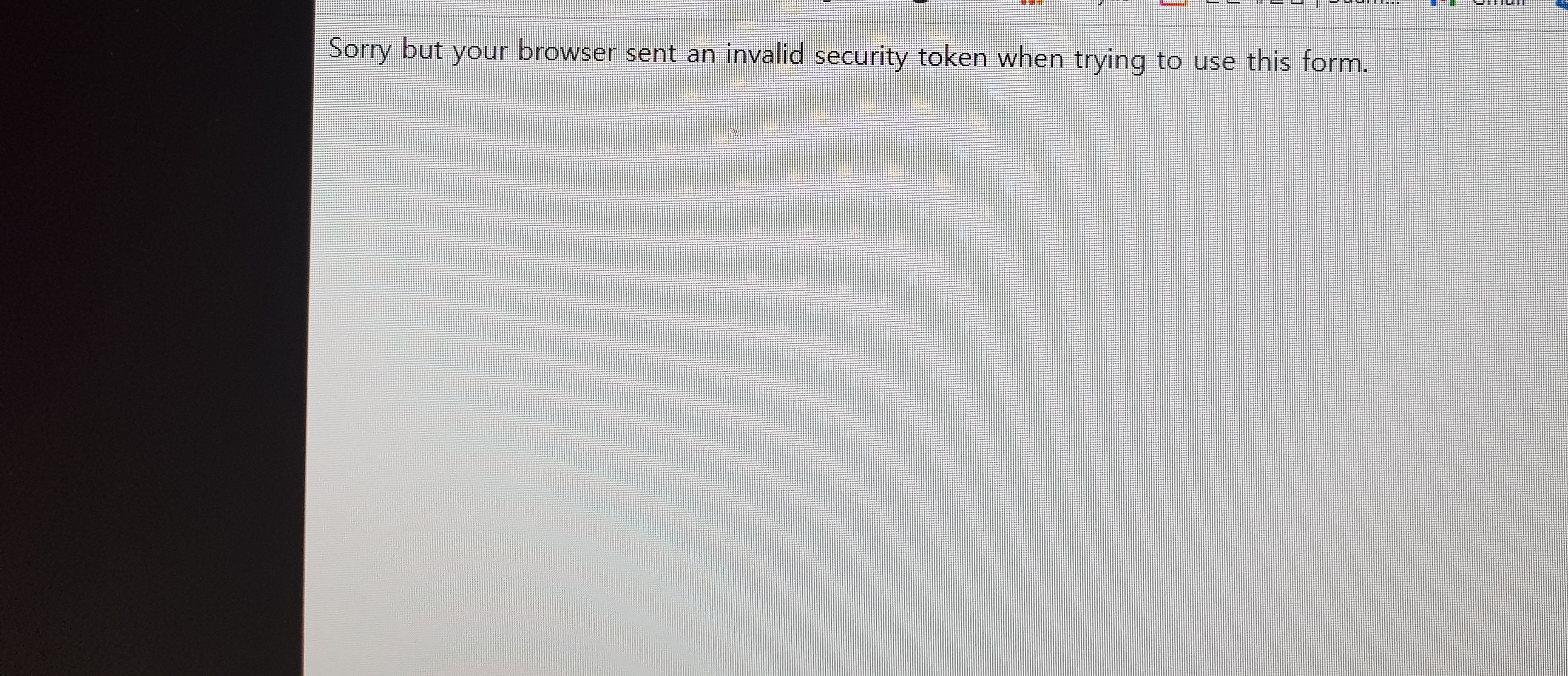 Sorry but your browser sent an invalid security token... 워드프레스 접근 제한 문제