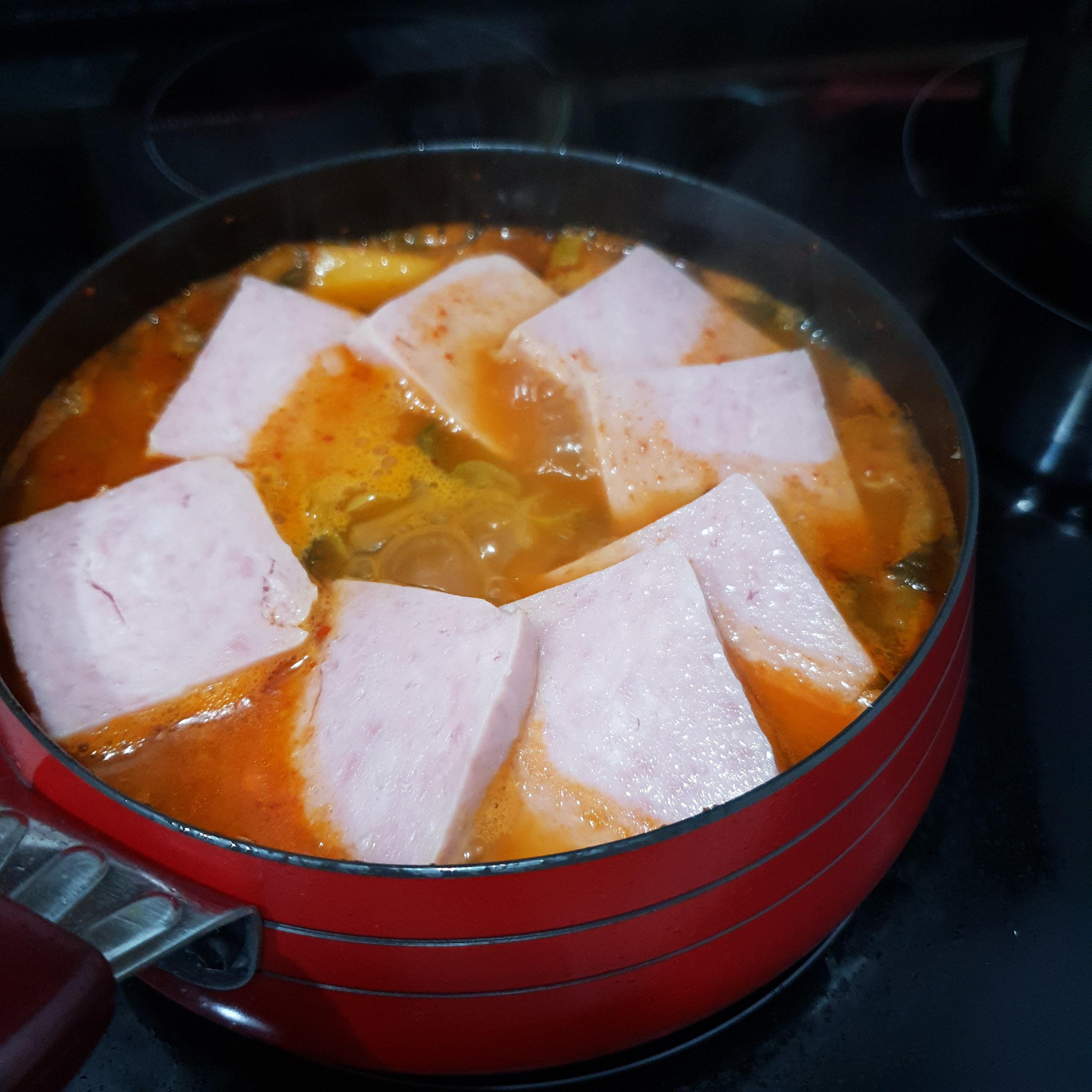  스팸 김치찌개 쉬운 요리