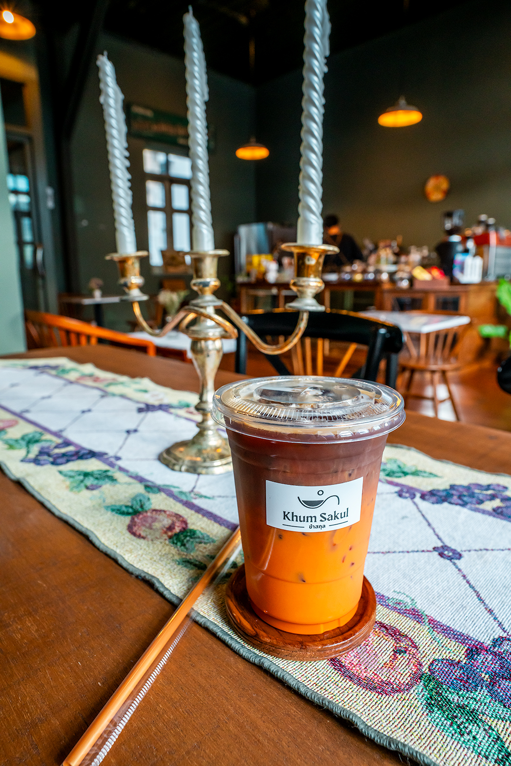 태국 방콕 ขำสกุล Coffee House 에스프레소 타이티 Espresso Thai Tea