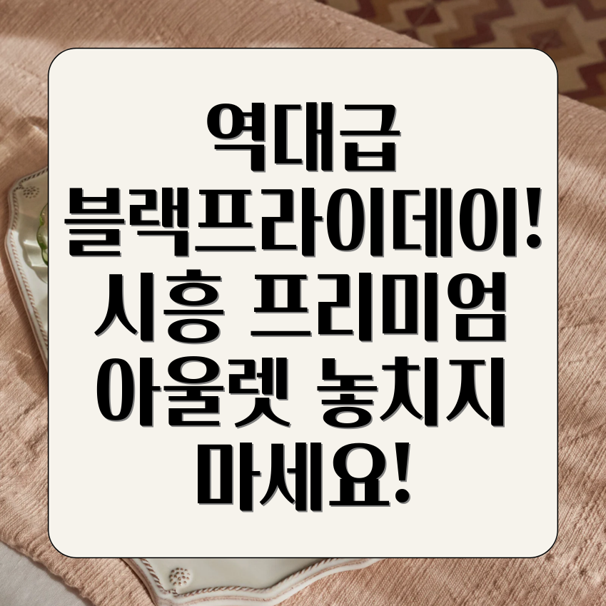 시흥 프리미엄 아울렛 블랙프라이데이