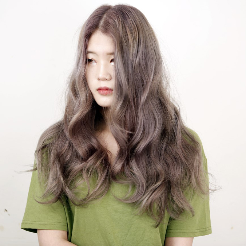 안 하는 헤어 트리트먼트를 관리하세요여성 헤어스타일 애쉬 베이지 컬러 헹굼 3