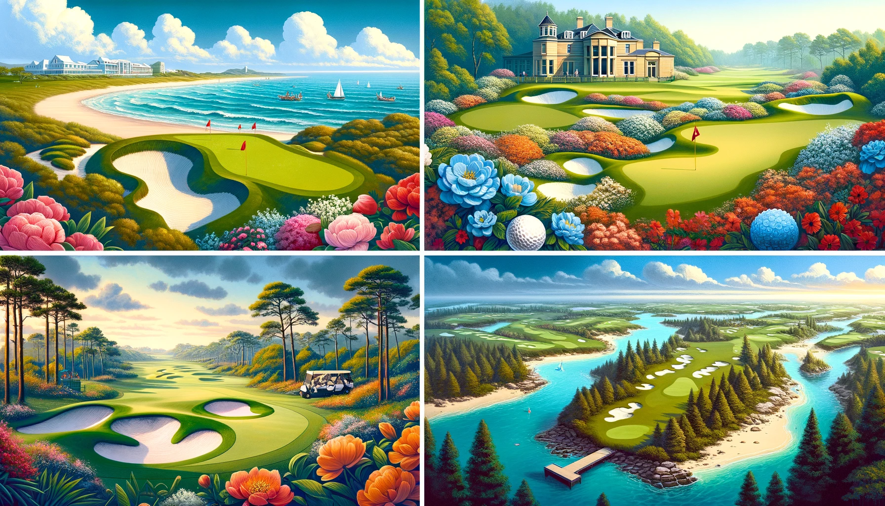 골프 여행의 묘미: 세계 명소 코스와 풍경의 아름다움 - 세계 각지의 명소 코스: 스토 앤드루스&#44; 아우구스타내셔널&#44; 바나나 골프 코스&#44; 버밀리아힐스