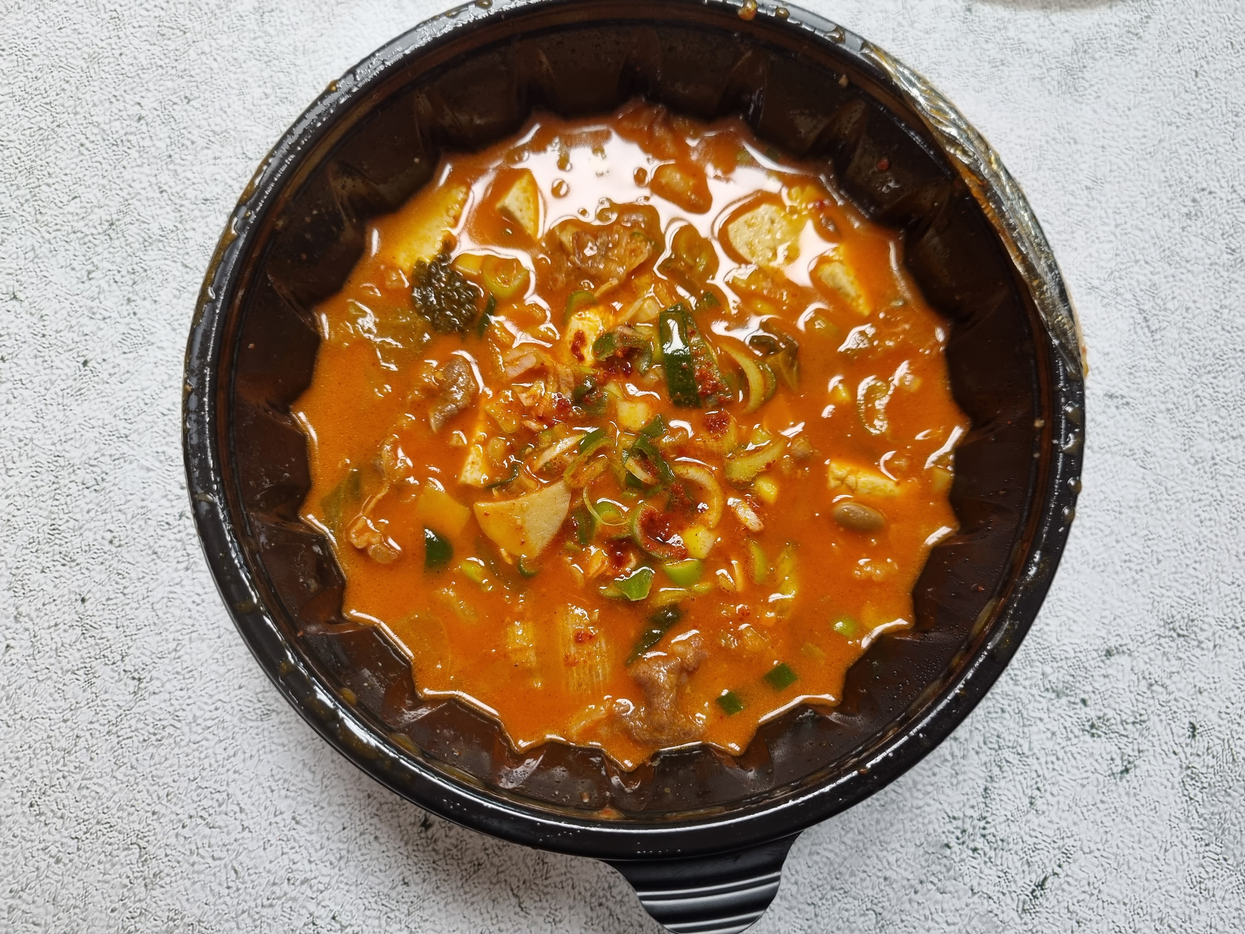 구로 항동 배달 맛집 명품차돌청국장 3인분 같은 1인분
