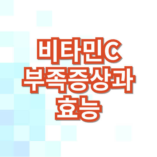 비타민c-부족-증상과-효능