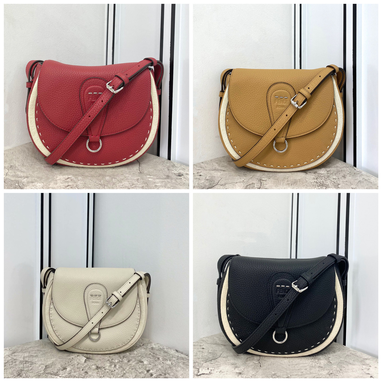  [FENDI] 펜디 심플 로고 숄더백 (4 COLOR)
