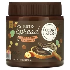  ChocZero, 케토 스프레드, 다크 코코아 헤이즐넛, 340g(12oz)