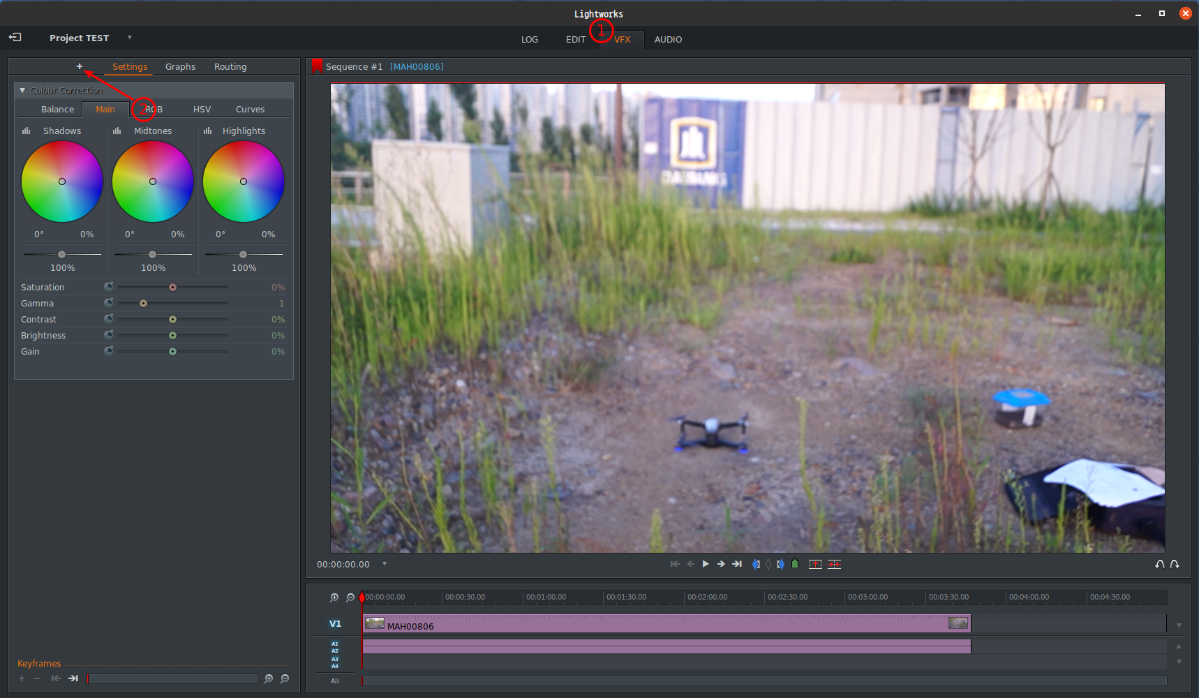 라이트웍스 자막 추가하기
